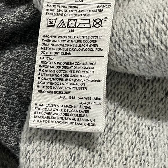 Old Navy Henley Tee Shirt Mens XL Gray Long Sleeves Cotton Blend Preppy Y2K - Picture 4 of 5